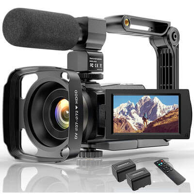 ციფრული კამერა 4K Video Camera HD Digital Camcorders for YouTube 48MP